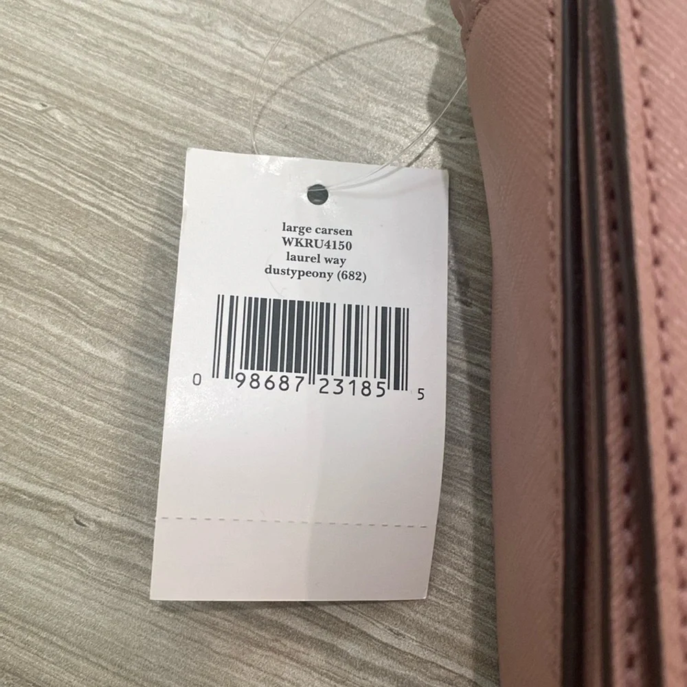 Kate Spade Laurel Way Large Carsen crossbody bag & Bitsy wallet Dusty Peony NWT - Picture 5 of 14